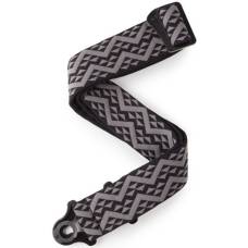 Ремень для гитары D'ADDARIO 50BAL03 AUTO LOCK GUITAR STRAP (BLACK PADDED GEOMETRIC)