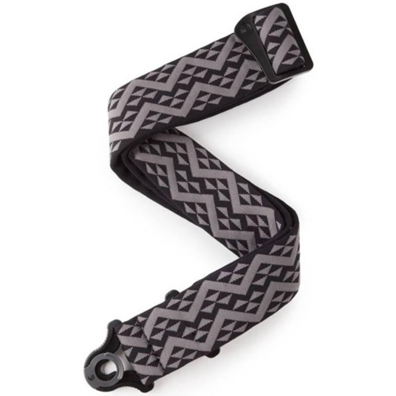 Ремень для гитары D'ADDARIO 50BAL03 AUTO LOCK GUITAR STRAP (BLACK PADDED GEOMETRIC)