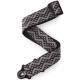 Ремень для гитары D'ADDARIO 50BAL03 AUTO LOCK GUITAR STRAP (BLACK PADDED GEOMETRIC)