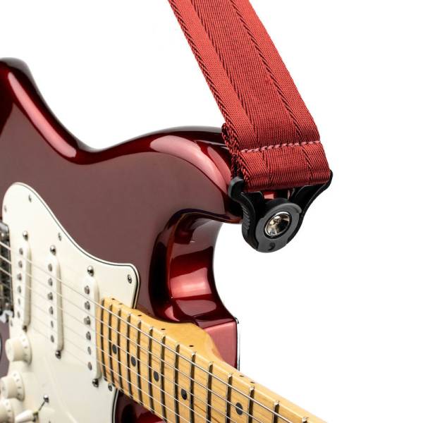 Ремінь для гітари D'ADDARIO 50BAL11 AUTO LOCK GUITAR STRAP (BLOOD RED)