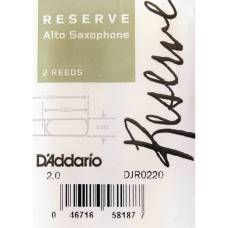 Тростини для саксофона альт D'Addario DJR0220 Reserve Alto Saxophone Reeds #2.0 - 2-Pack (2 шт.)