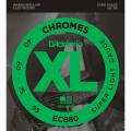 Струны для бас-гитары D'Addario ECB80 Chromes Flatwound Super Light 40/95