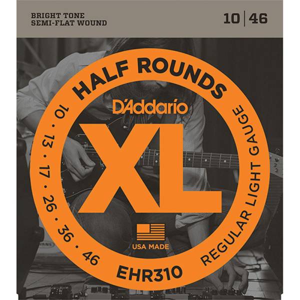 Струни для електрогітари D'Addario EHR310 Half Rounds Regular Light 10/46