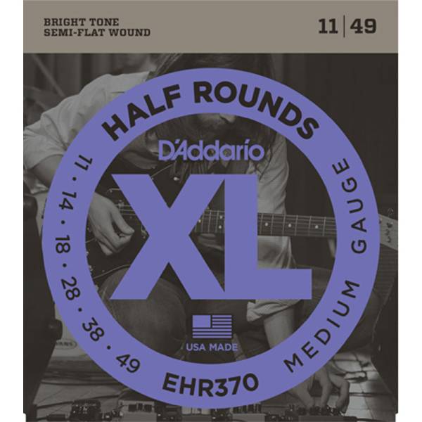 Струни для електрогітари D'Addario EHR370 Half Rounds Medium 11/49