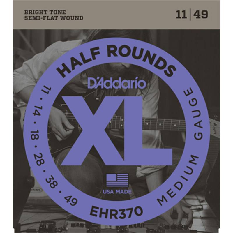 Струни для електрогітари D'Addario EHR370 Half Rounds Medium 11/49