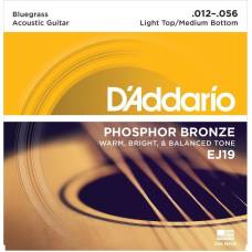Струны для акустической гитары D'Addario EJ19 Phosphor Bronze Light Top/Medium Bottom 12/56