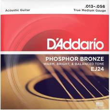 Струни для акустичної гітари D'Addario EJ24 Phosphor Bronze Medium 13/56