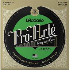 Струни для класичної гітари D'Addario EJ25C Composites Flamenco Clear Nylon Custom Tension