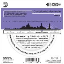 Струны для акустической гитары D'Addario EJ26 Phosphor Bronze Custom Light 11/52