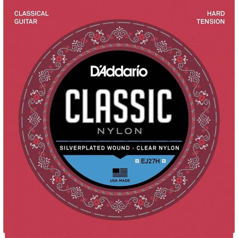 Струны для классической гитары D'Addario EJ27H Student Nylon Hard Tension