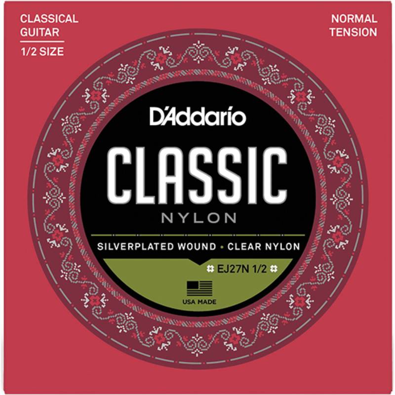 Струны для классической гитары D'Addario EJ27N 1/2 Student Nylon Normal Tension