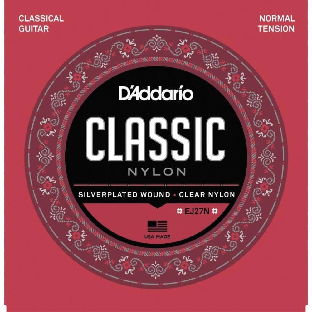 Струни для класичної гітари D'Addario EJ27N Student Nylon Normal Tension Струни для класичної гітари D'Addario EJ27N Student Nylon Normal Tension