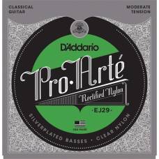 Струны для классической гитары D'Addario EJ29 Rectified Trebles Moderate Tension