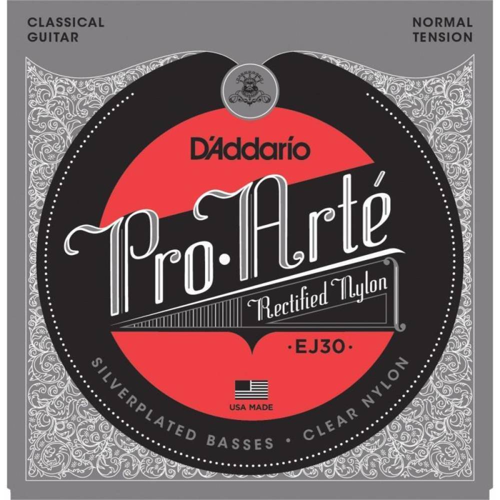 Струны для классической гитары D'Addario EJ30 Rectified Trebles Normal Tension