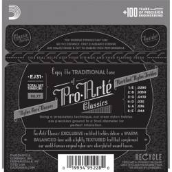 Струни для класичної гітари D'Addario EJ31 Rectified Trebles Hard Tension