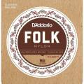 Струны для классической гитары D'Addario EJ32C Folk Nylon Ball End Silver Wound Clear Treble 28/45