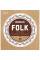 Струни для класичної гітари D'Addario EJ34 Folk Ball End 80/20 Bronze/Black Nylon Trebles
