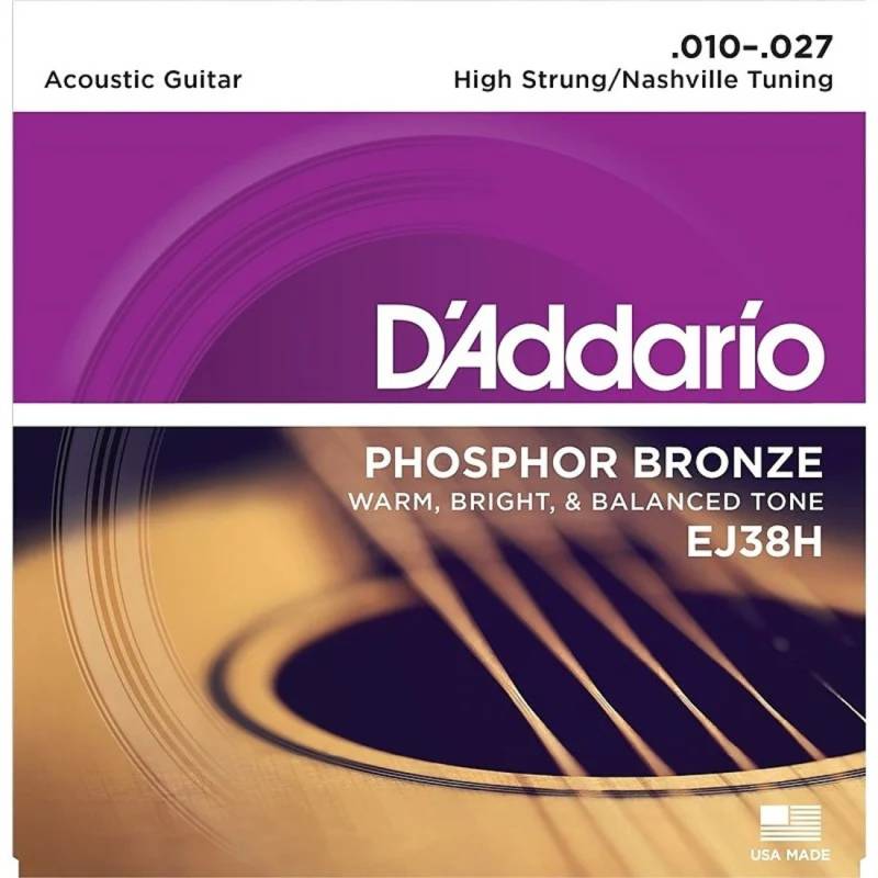 Струны для акустической гитары D'Addario EJ38H Phosphor Bronze 10/27