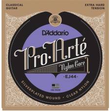 Струни для класичної гітари D'Addario EJ44 Silverplated Wound Nylon Extra Hard Tension