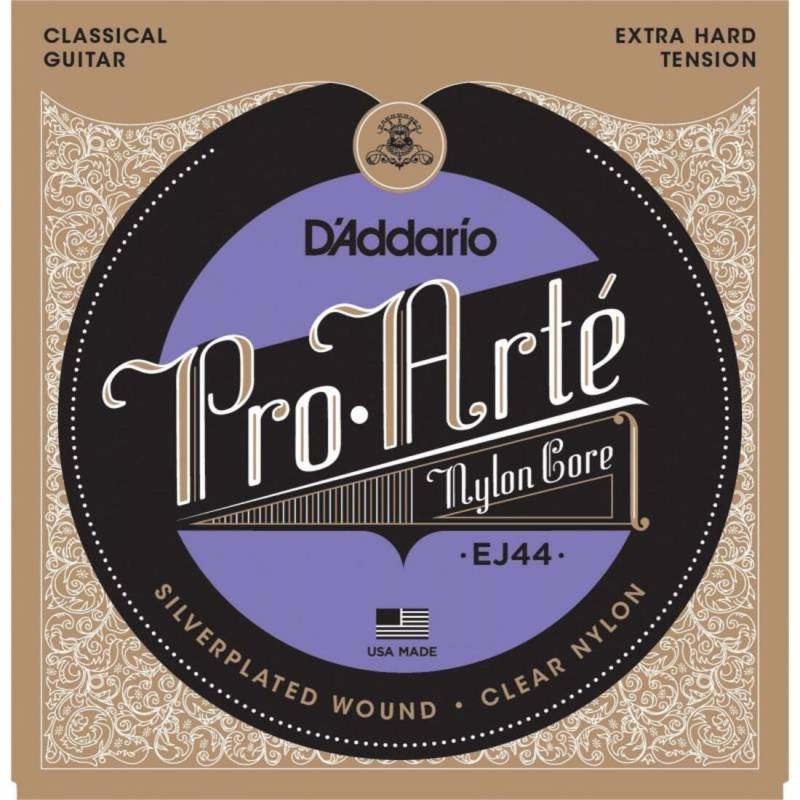 Струны для классической гитары D'Addario EJ44 Silverplated Wound Nylon Extra Hard Tension