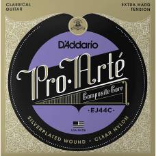 Струны для классической гитары D'Addario EJ44C Silverplated Wound Nylon Extra Hard Tension