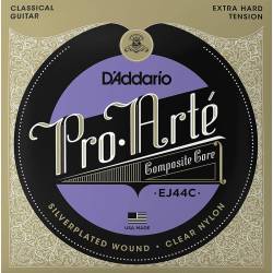 Струни для класичної гітари D'Addario EJ44C Silverplated Wound Nylon Extra Hard Tension