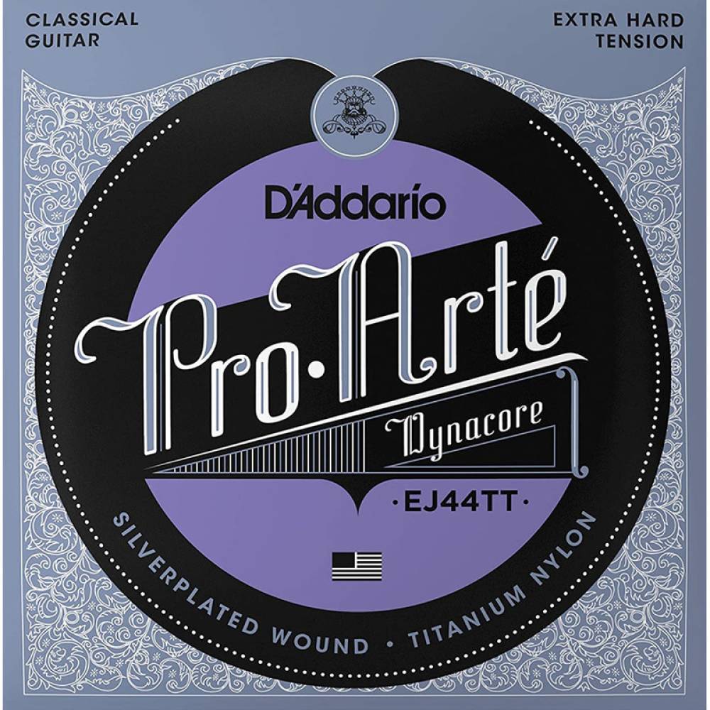 Струни для класичної гітари D'Addario EJ44TT Silverplated Wound Titanium Nylon Extra Hard Tension