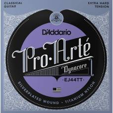 Струны для классической гитары D'Addario EJ44TT Silverplated Wound Titanium Nylon Extra Hard Tension