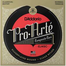 Струни для класичної гітари D'Addario EJ45C Silverplated Wound Nylon Normal Tension