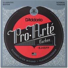 Струни для класичної гітари D'Addario EJ45FF Carbon Normal Tension