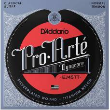 Струни для класичної гітари D'Addario EJ45TT Silverplated Wound Titanium Nylon Normal Tension
