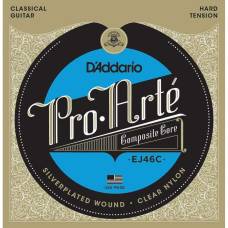 Струни для класичної гітари D'Addario EJ46C Silverplated Wound Nylon Hard Tension
