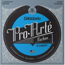 Струни для класичної гітари D'Addario EJ46FF Silverplated Wound Fluоrocarbon Hard Tension