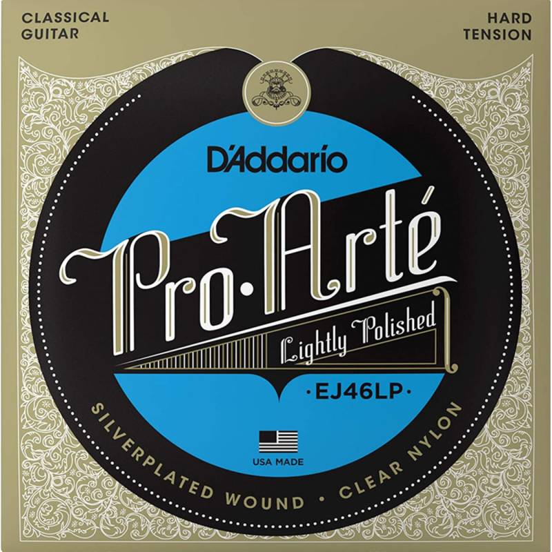 Струны для классической гитары D'Addario EJ46LP Silverplated Wound Clear Nylon Hard Tension