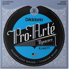 Струни для класичної гітари D'Addario EJ46TT Silverplated Wound Titanium Nylon Hard Tension