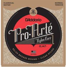 Струни для класичної гітари D'Addario EJ47 80/20 Bronze Wound Nylon Normal Tension