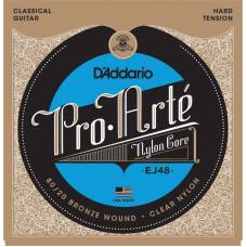 Струни для класичної гітари D'Addario EJ48 80/20 Bronze Wound Nylon Hard Tension