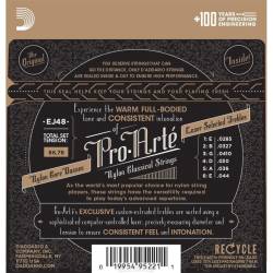 Струни для класичної гітари D'Addario EJ48 80/20 Bronze Wound Nylon Hard Tension