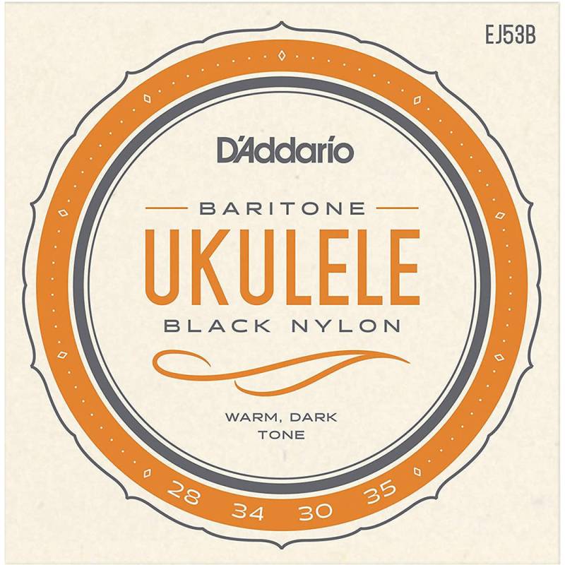 Струны для укулеле D'Addario EJ53B Black Nylon Baritone 28/35