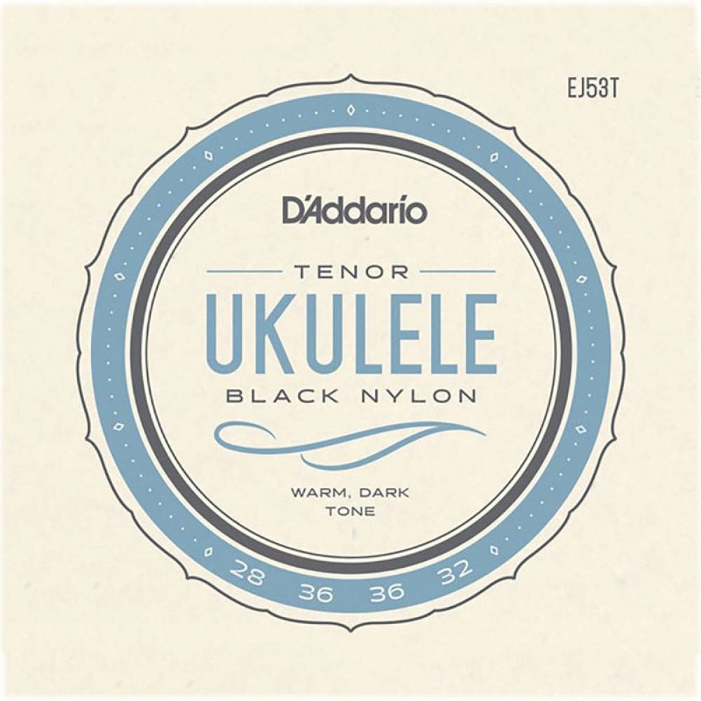 Струни для укулеле D'Addario EJ53T Black Nylon Tenor 28/32