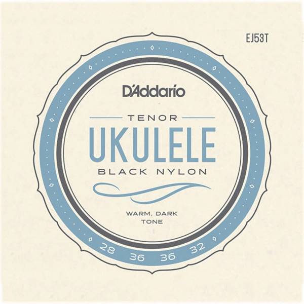 Струни для укулеле D'Addario EJ53T Black Nylon Tenor 28/32