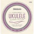 Струны для укулеле D'Addario EJ65C Clear Nylon Concert 28/28