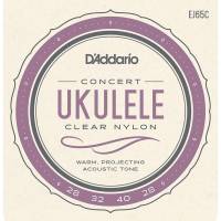 Струни для укулеле D'Addario EJ65C Clear Nylon Concert 28/28