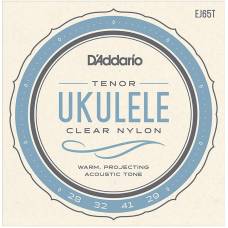 Струны для укулеле D'Addario EJ65T Clear Nylon Tenor 28/29