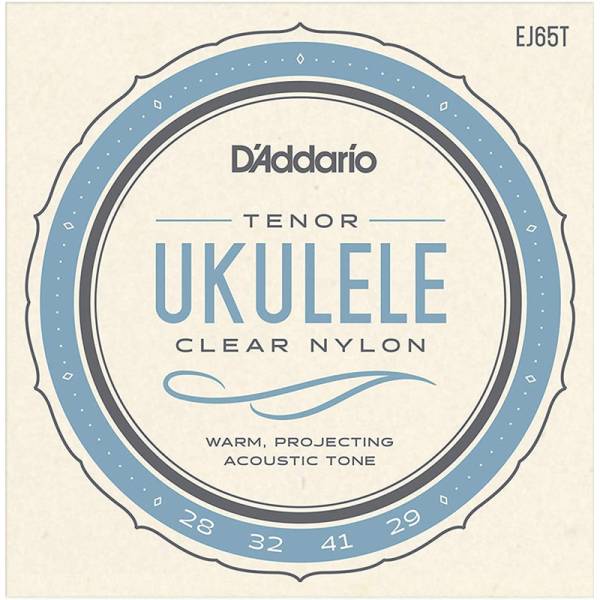 Струни для укулеле D'Addario EJ65T Clear Nylon Tenor 28/29