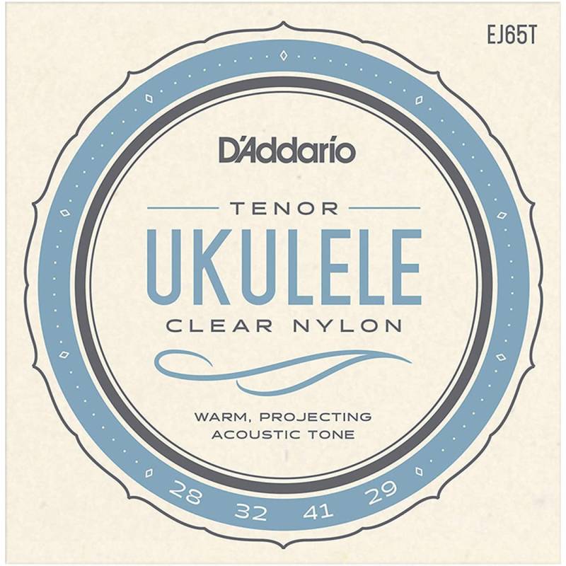 Струны для укулеле D'Addario EJ65T Clear Nylon Tenor 28/29