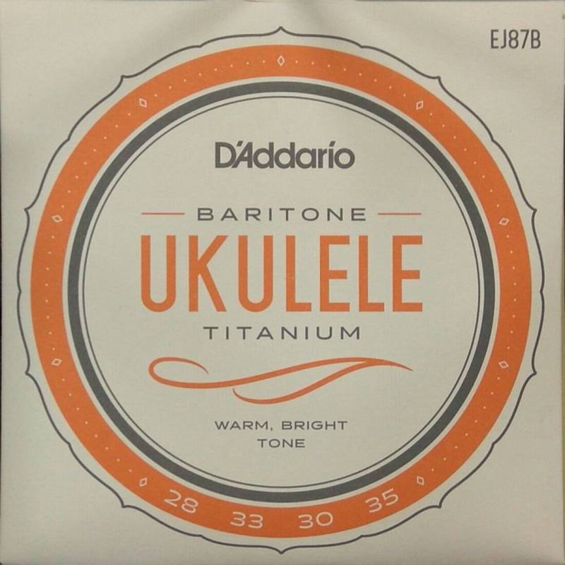Струны для укулеле D'Addario EJ87B Titanium Baritone 28/35