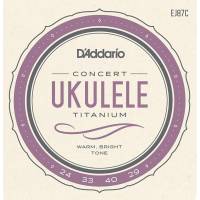 Струни для укулеле D'Addario EJ87C Titamium Concert 24/29