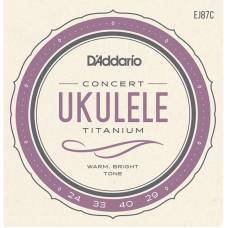 Струни для укулеле D'Addario EJ87C Titamium Concert 24/29