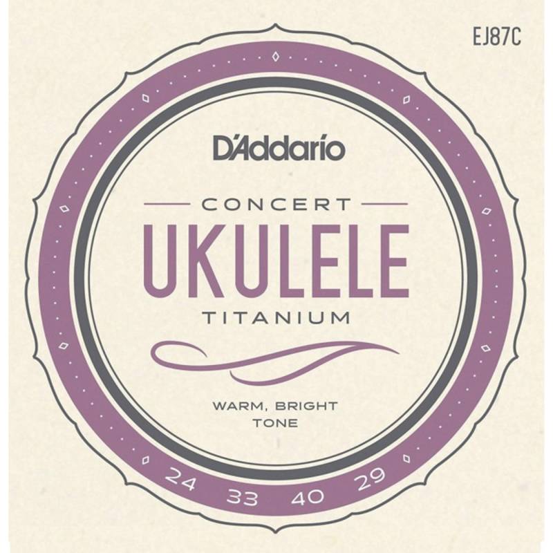 Струны для укулеле D'Addario EJ87C Titamium Concert 24/29